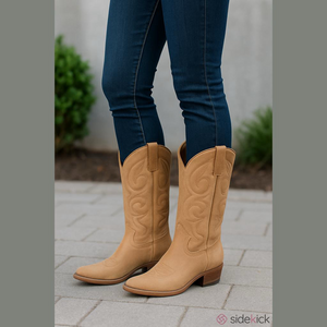 LIDOG PASTORES COWGIRL BOOTS 2.10 Western sz 7  Leather Handmade in Mexico VEUC